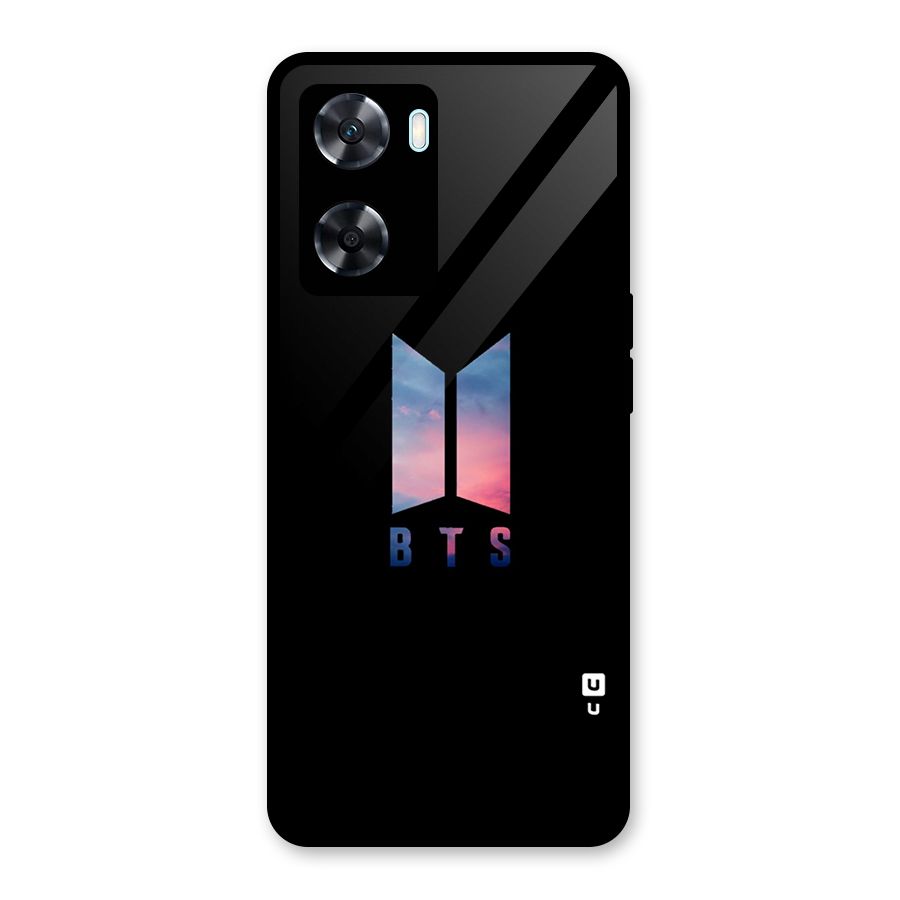 BTS Logo Sky Glass Back Case for Oppo A77