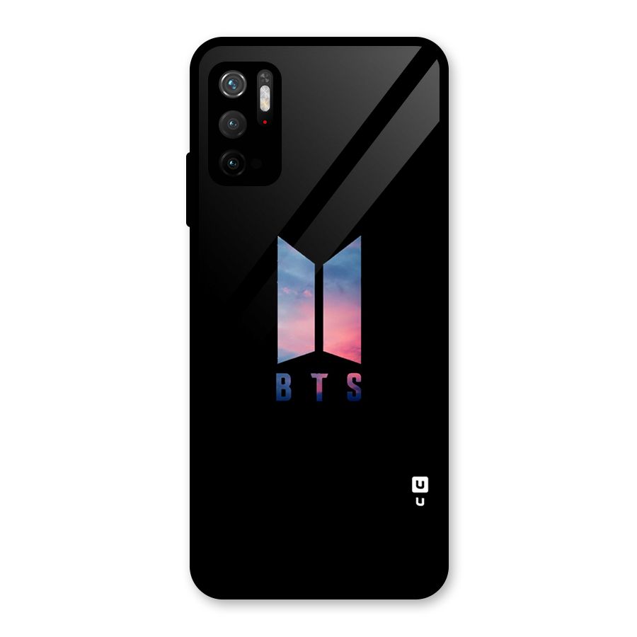 BTS Logo Sky Glass Back Case for Poco M3 Pro 5G