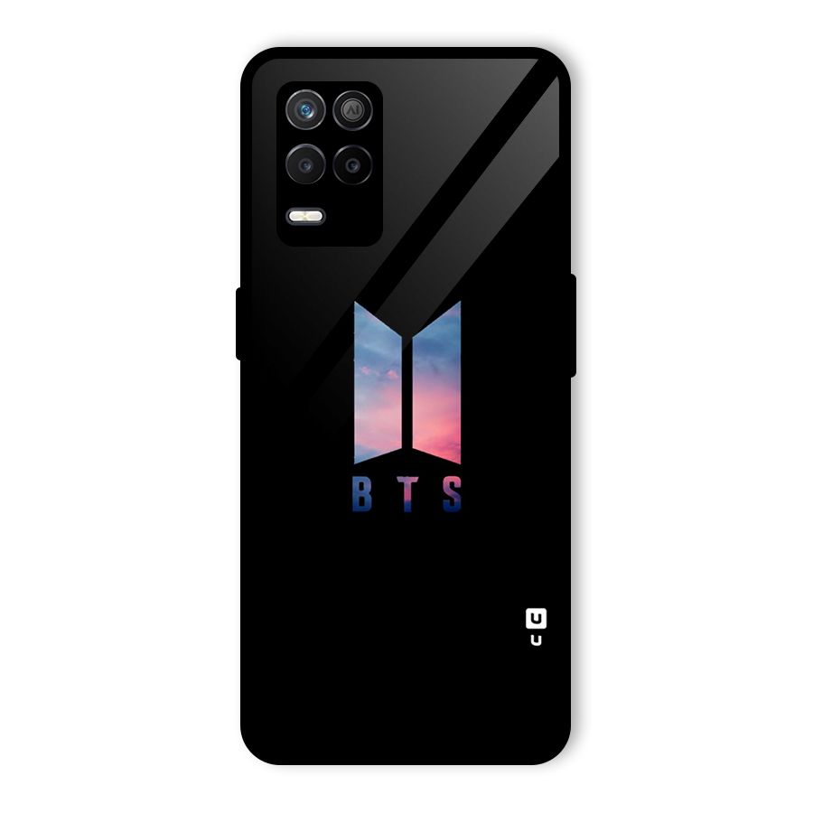 BTS Logo Sky Glass Back Case for Realme 8 5G