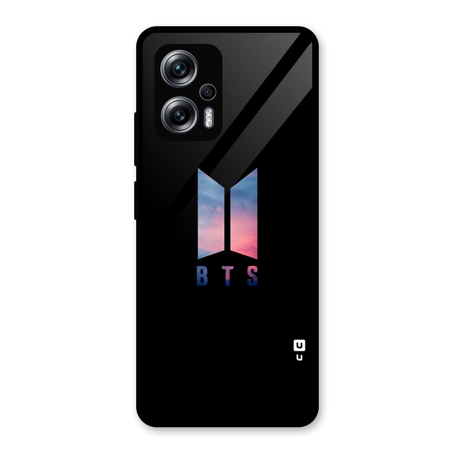 BTS Logo Sky Glass Back Case for Redmi K50i