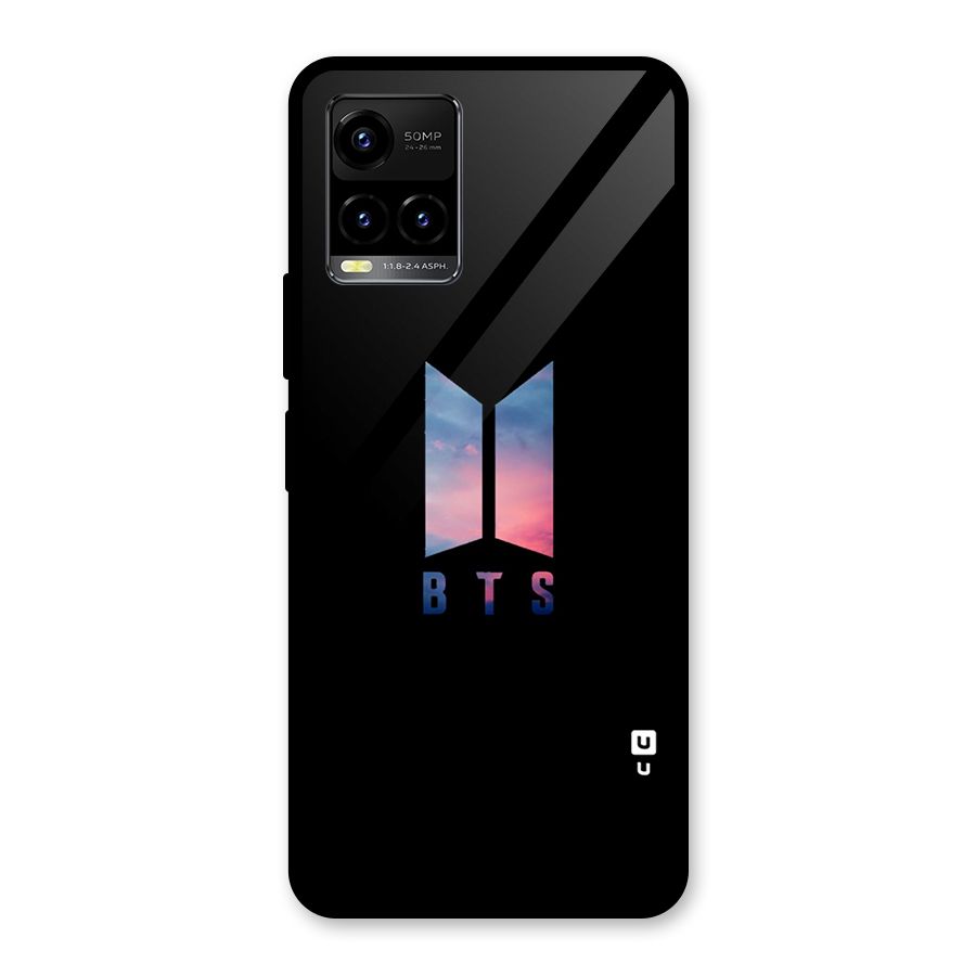 BTS Logo Sky Glass Back Case for Vivo Y21T
