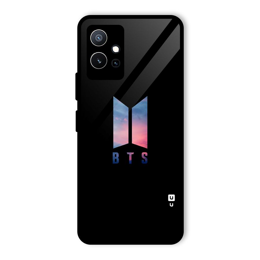 BTS Logo Sky Glass Back Case for Vivo Y75 5G
