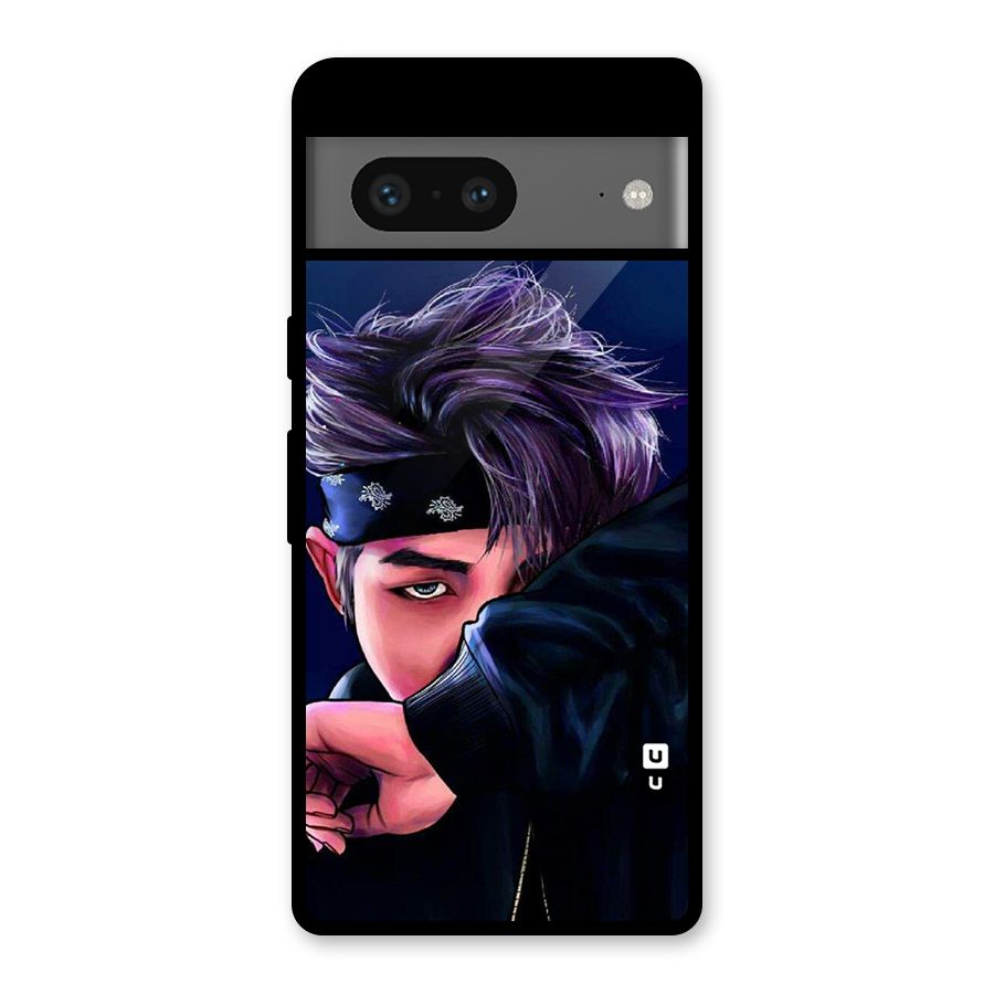 BTS Namjoon Artwork Glass Back Case for Google Pixel 7