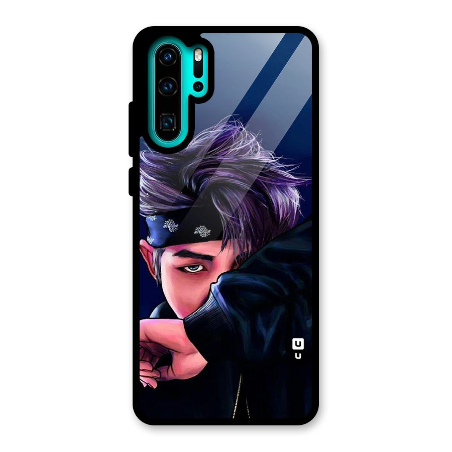 BTS Namjoon Artwork Glass Back Case for Huawei P30 Pro