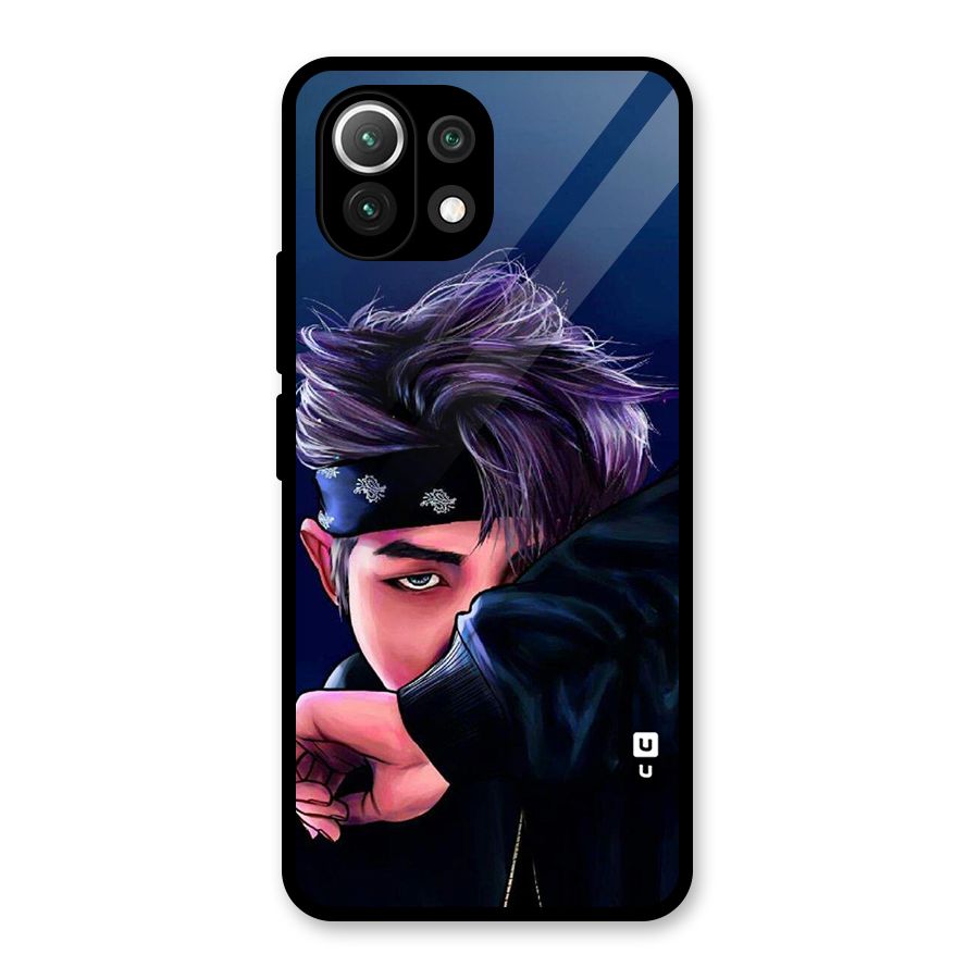 BTS Namjoon Artwork Glass Back Case for Mi 11 Lite