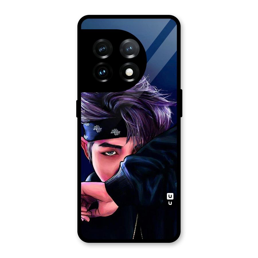 BTS Namjoon Artwork Glass Back Case for OnePlus 11