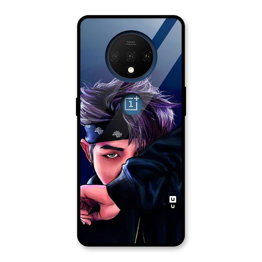 BTS Namjoon Artwork Glass Back Case for OnePlus 7T