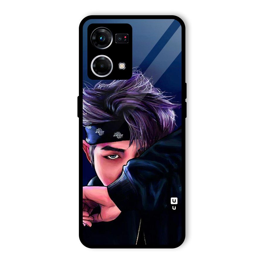 BTS Namjoon Artwork Glass Back Case for Oppo F21 Pro 5G