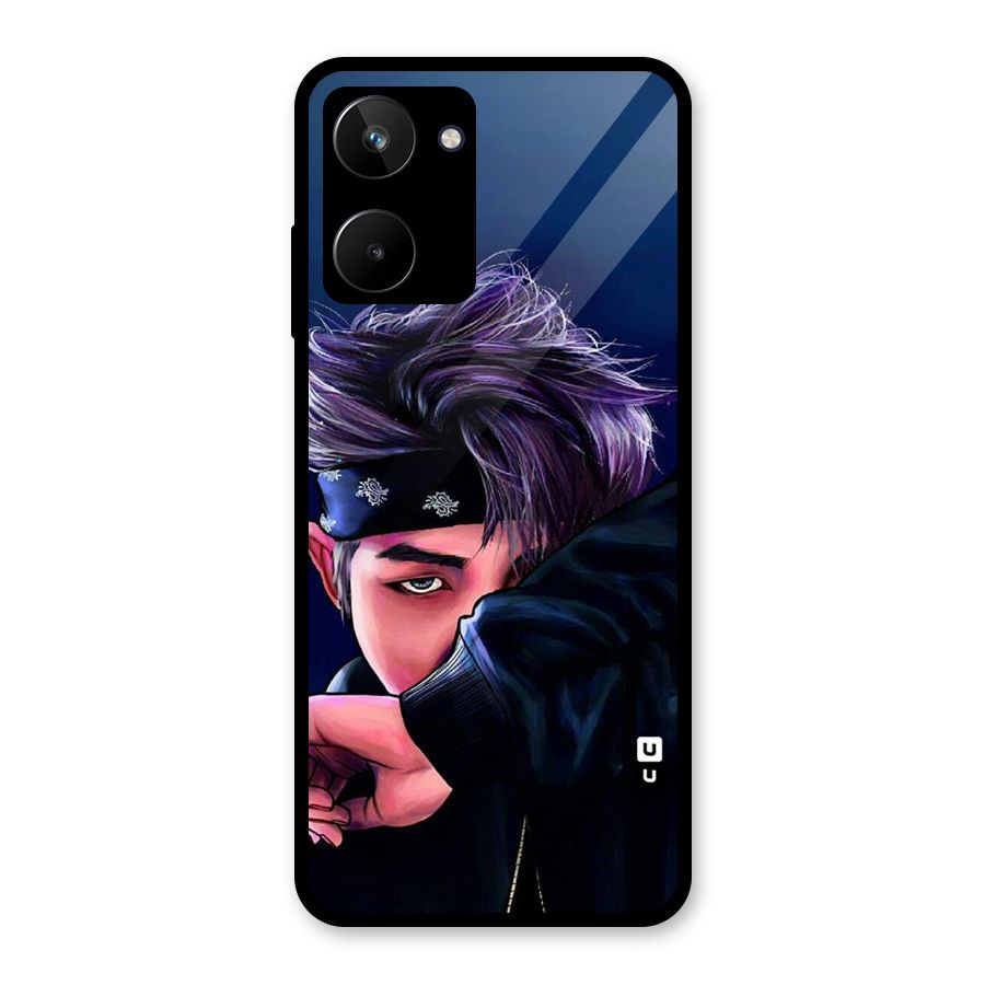 BTS Namjoon Artwork Glass Back Case for Realme 10