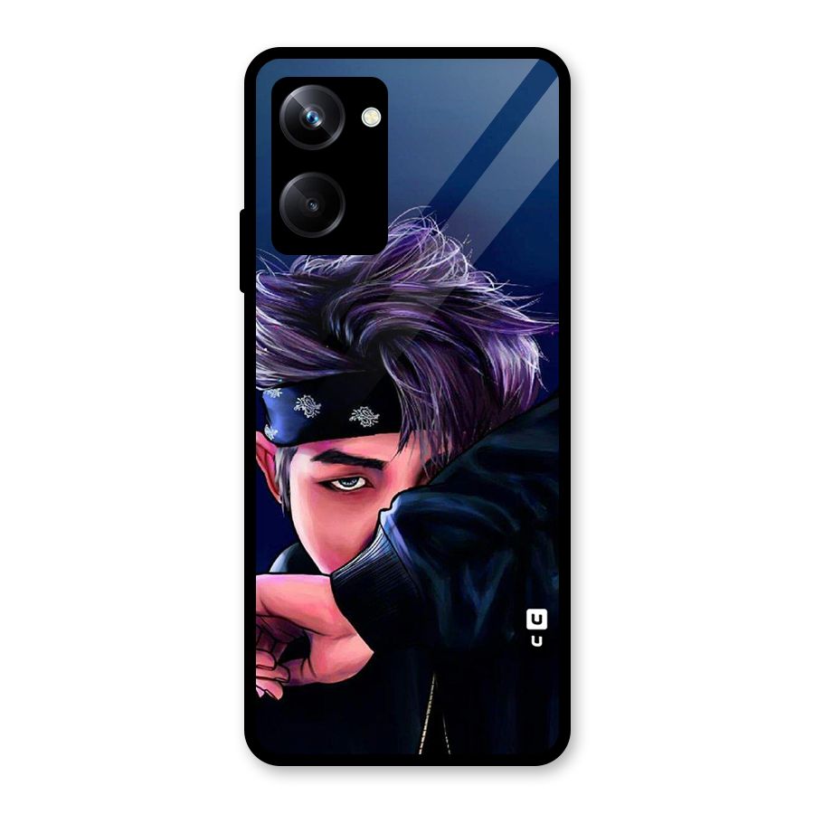 BTS Namjoon Artwork Glass Back Case for Realme 10 Pro