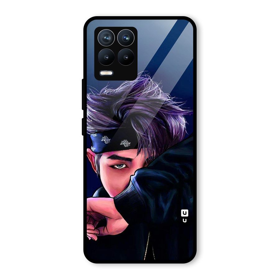 BTS Namjoon Artwork Glass Back Case for Realme 8