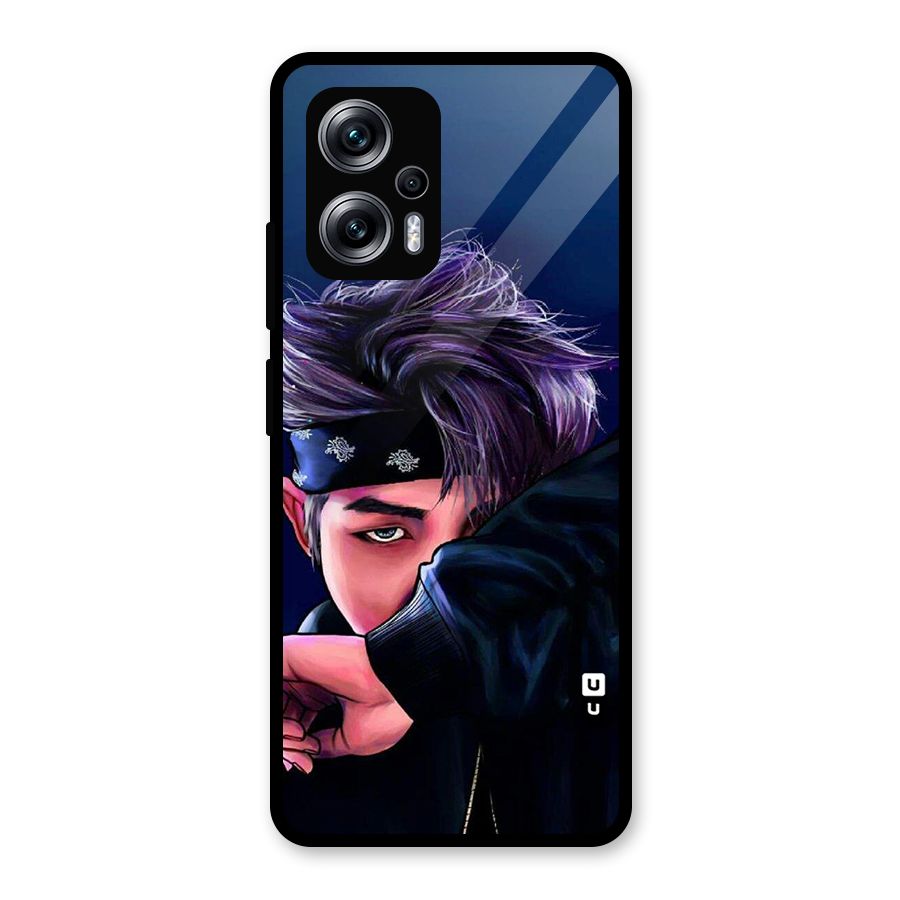 BTS Namjoon Artwork Glass Back Case for Redmi K50i