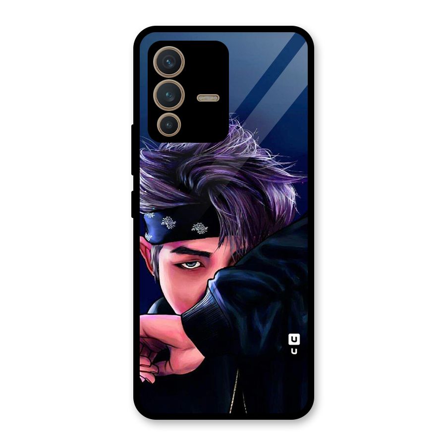 BTS Namjoon Artwork Glass Back Case for Vivo V23 5G