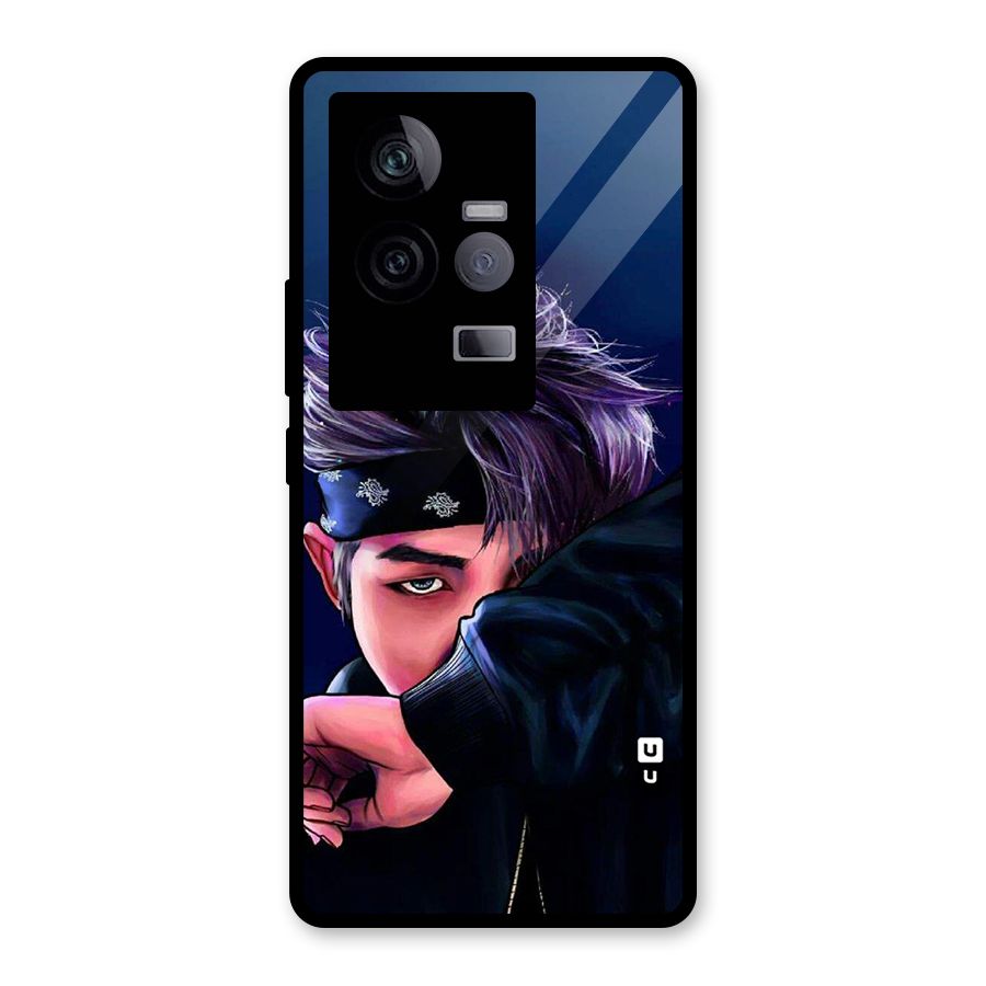 BTS Namjoon Artwork Glass Back Case for Vivo iQOO 11 5G