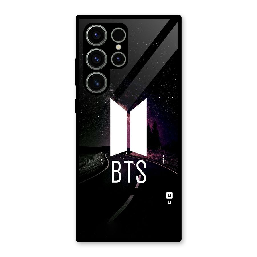 BTS Night Sky Glass Back Case for Galaxy S23 Ultra