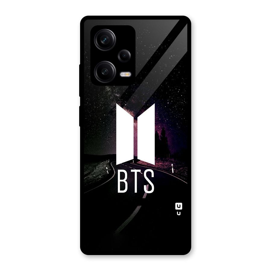 BTS Night Sky Glass Back Case for Redmi Note 12 Pro