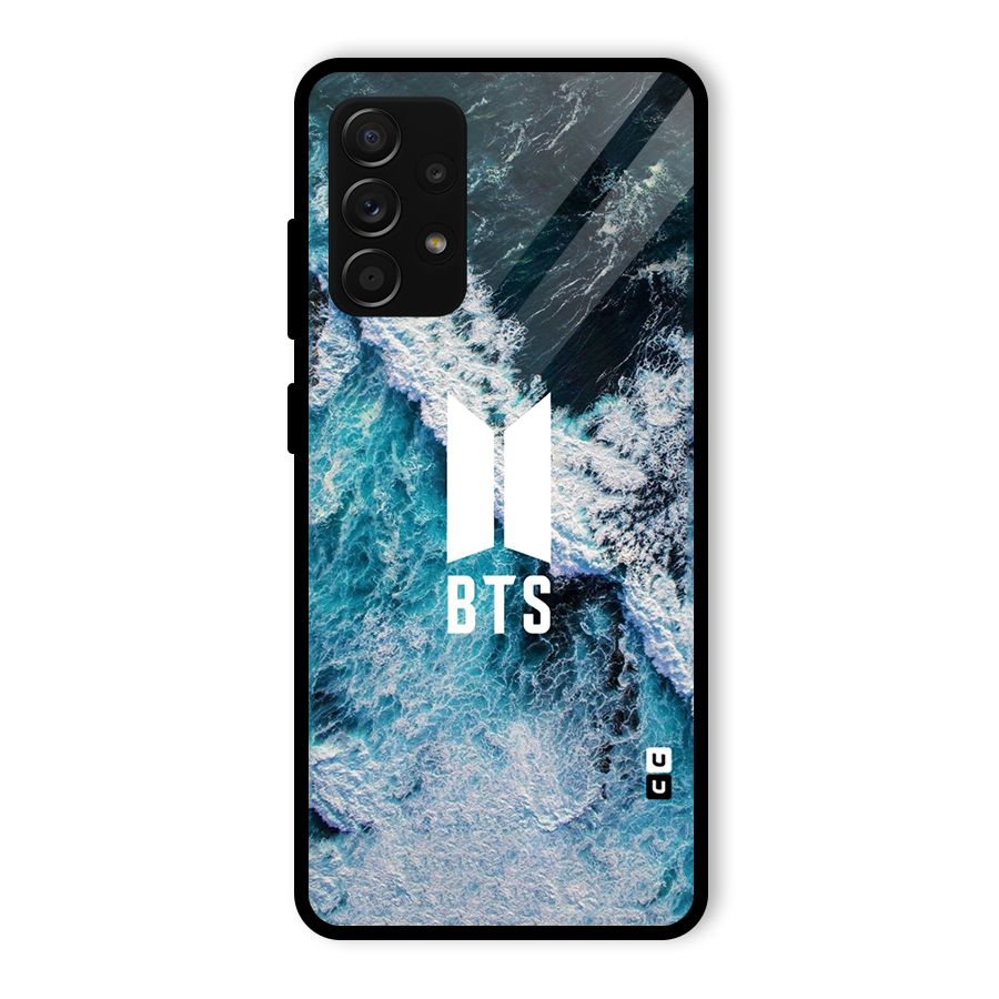 BTS Ocean Waves Glass Back Case for Galaxy A53 5G