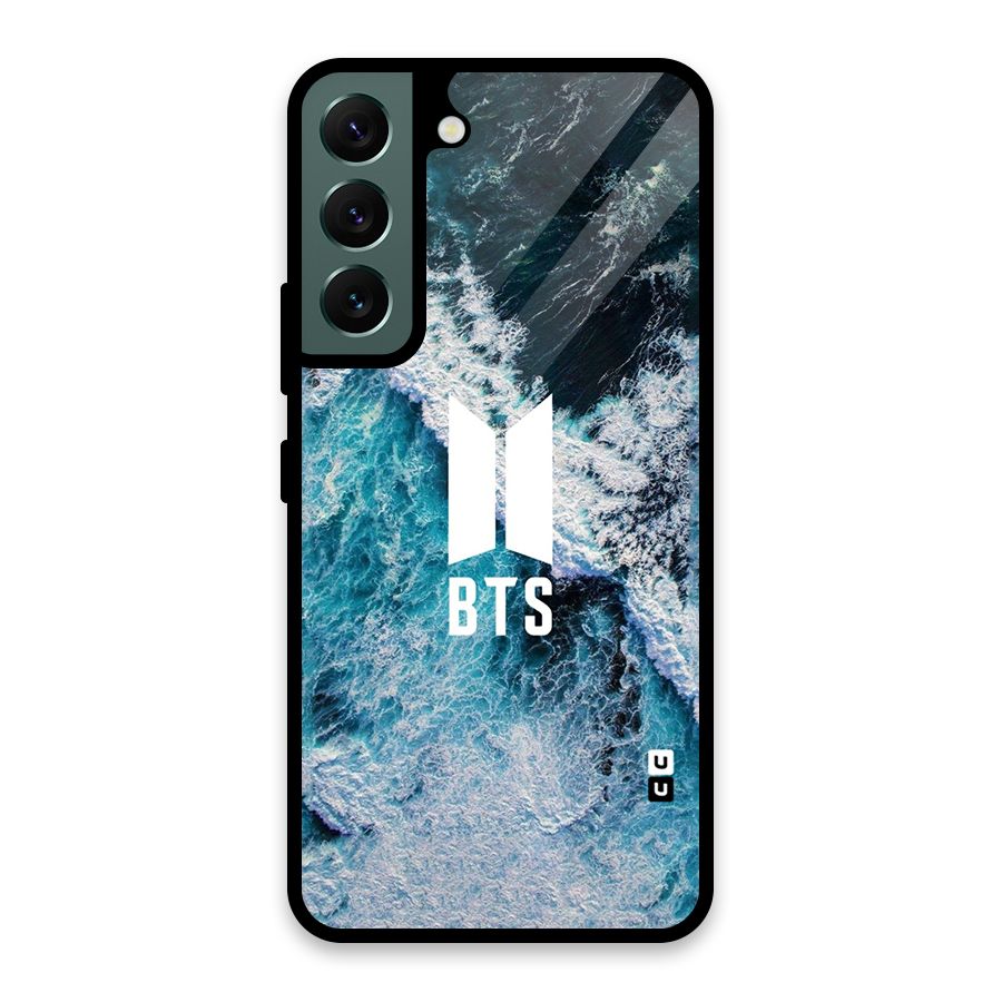 BTS Ocean Waves Glass Back Case for Galaxy S22 5G