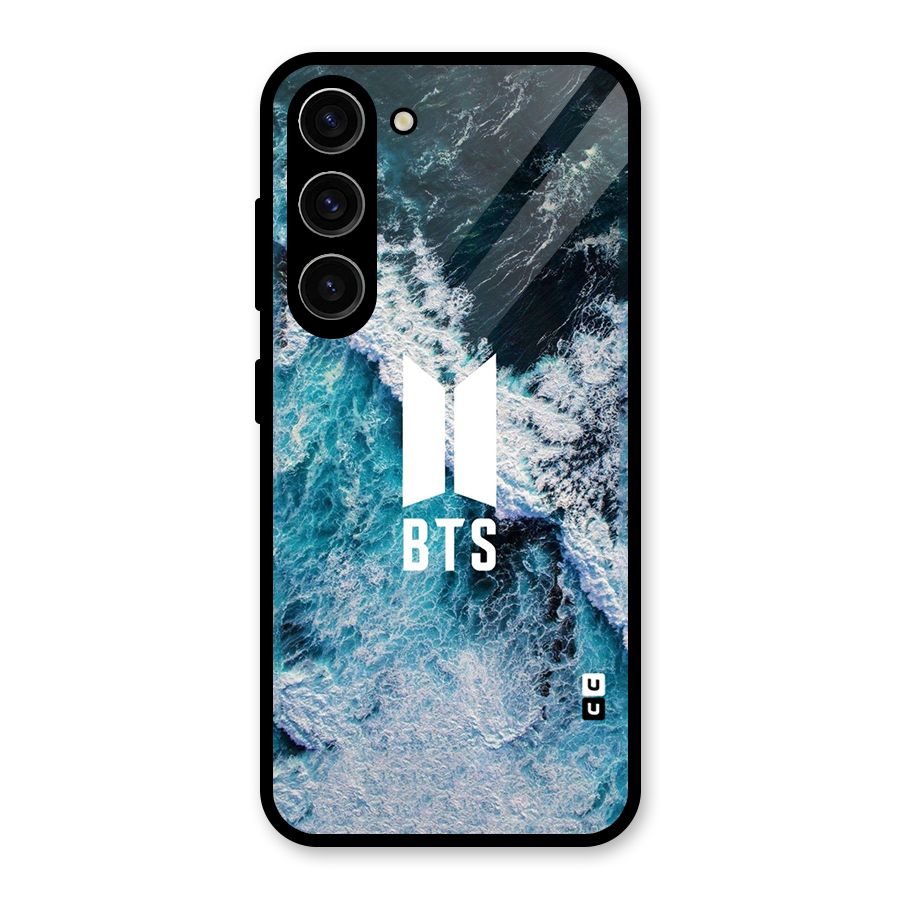 BTS Ocean Waves Glass Back Case for Galaxy S23
