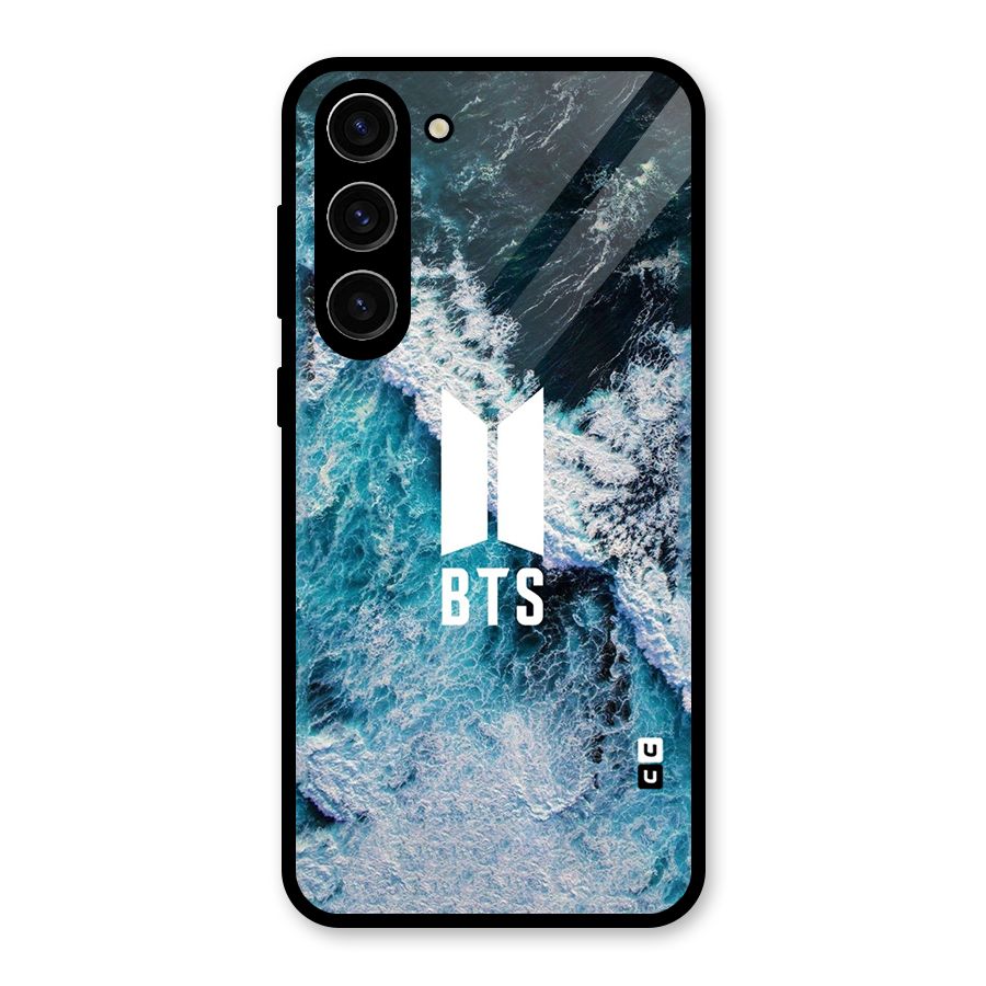 BTS Ocean Waves Glass Back Case for Galaxy S23 Plus