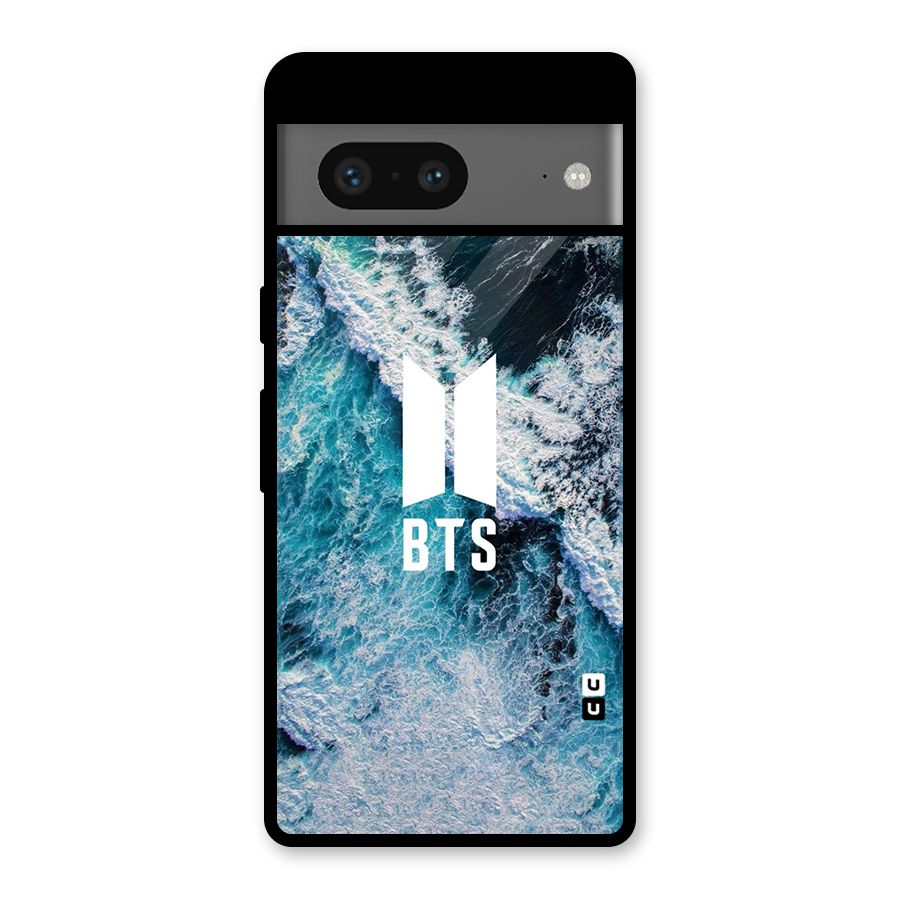 BTS Ocean Waves Glass Back Case for Google Pixel 7
