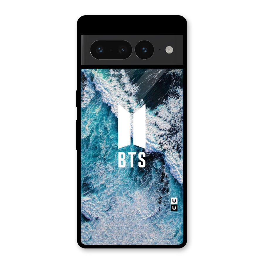 BTS Ocean Waves Glass Back Case for Google Pixel 7 Pro