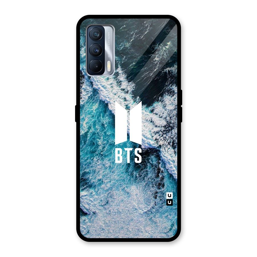 BTS Ocean Waves Glass Back Case for Realme X7
