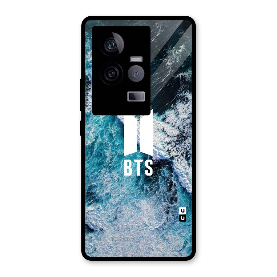 BTS Ocean Waves Glass Back Case for Vivo iQOO 11 5G