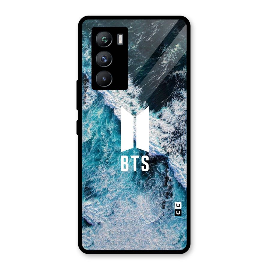 BTS Ocean Waves Glass Back Case for Vivo iQOO 9 SE