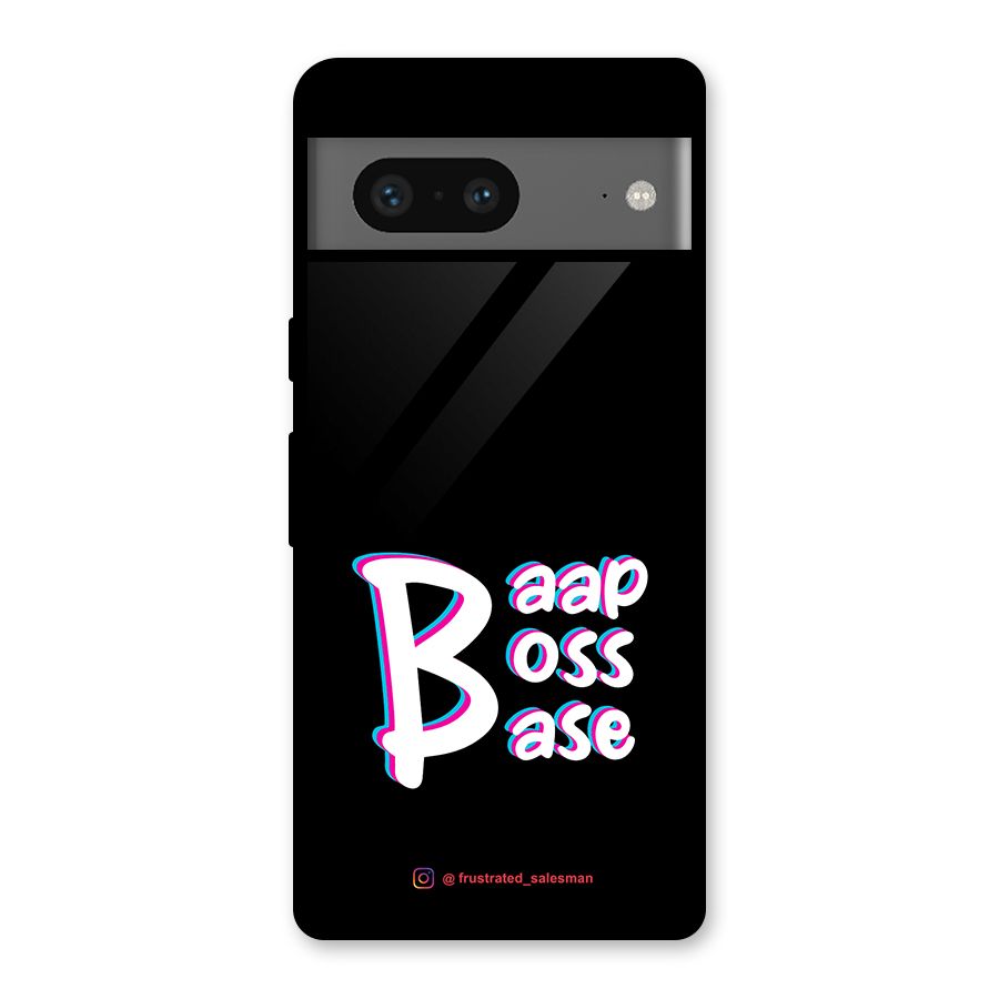 Baap Boss Base Black Glass Back Case for Google Pixel 7