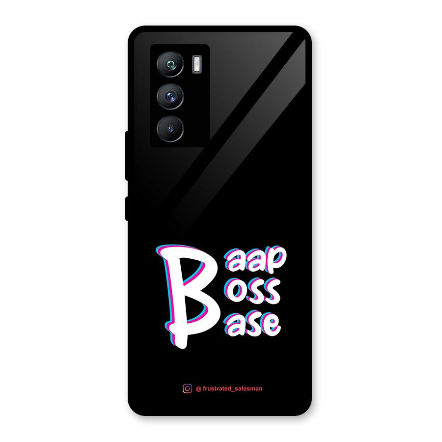 Baap Boss Base Black Glass Back Case for Vivo iQOO 9 SE