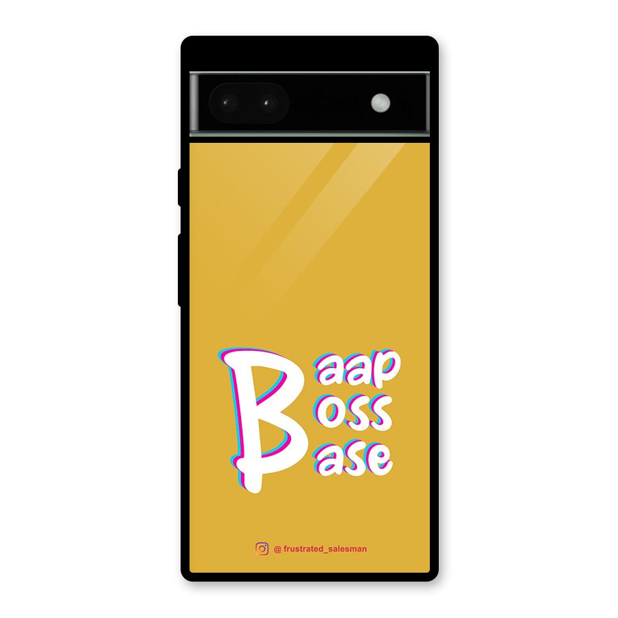 Baap Boss Base Mustard Yellow Glass Back Case for Google Pixel 6a