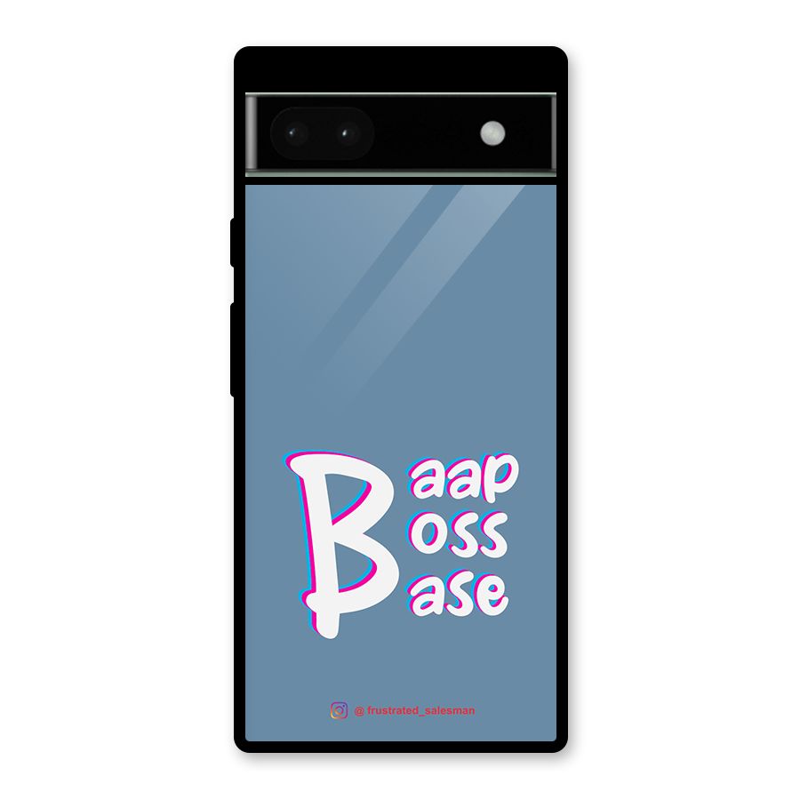 Baap Boss Base SteelBlue Glass Back Case for Google Pixel 6a