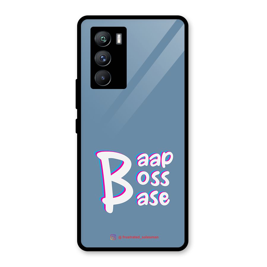 Baap Boss Base SteelBlue Glass Back Case for Vivo iQOO 9 SE