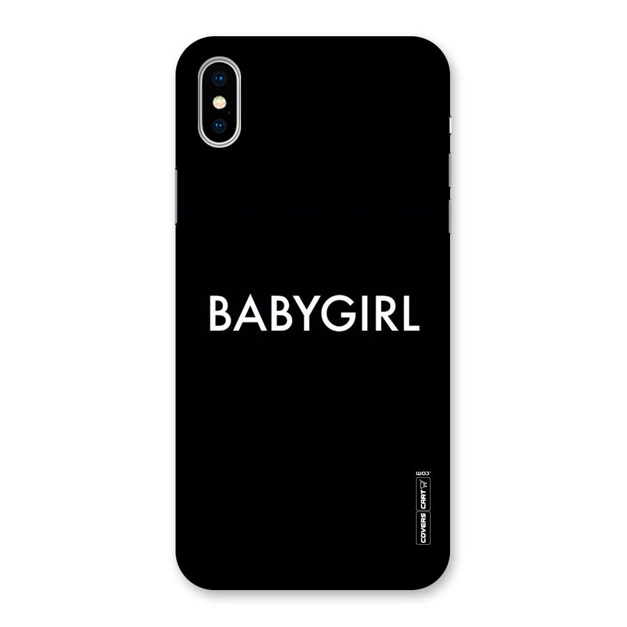 Baby Girl Back Case for iPhone XS