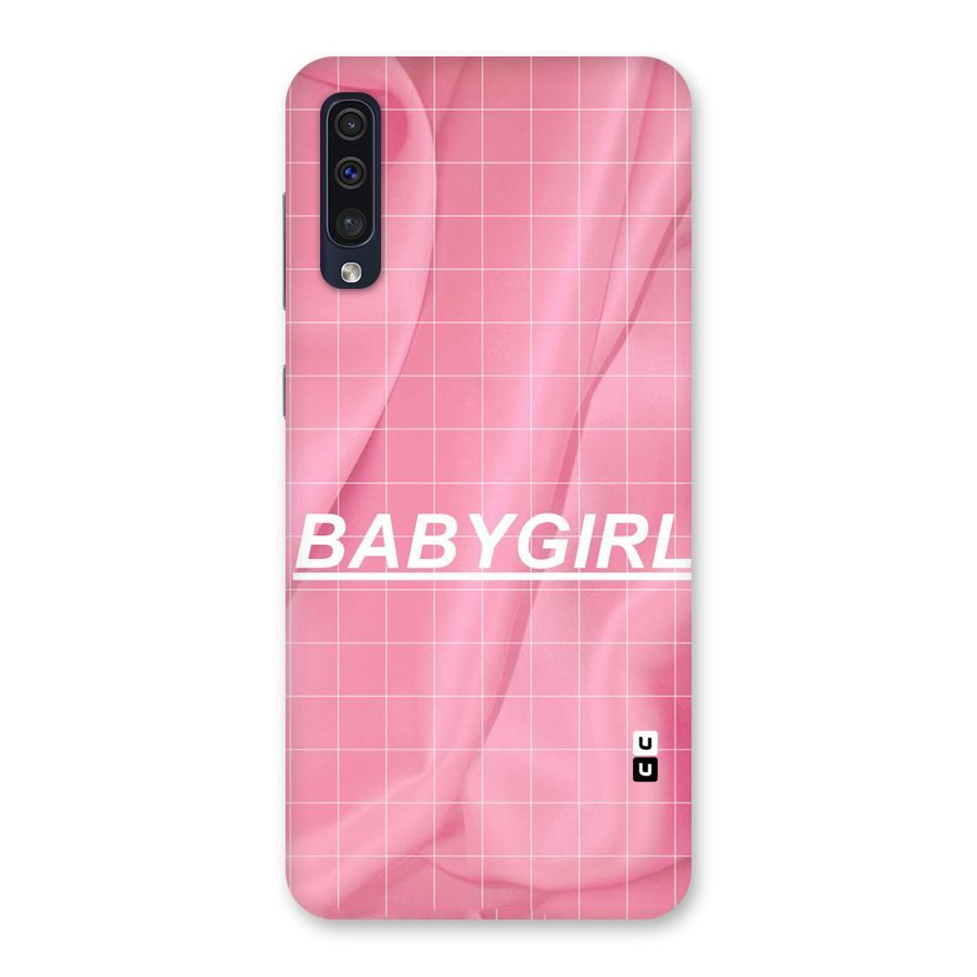 Baby Girl Check Back Case for Galaxy A50
