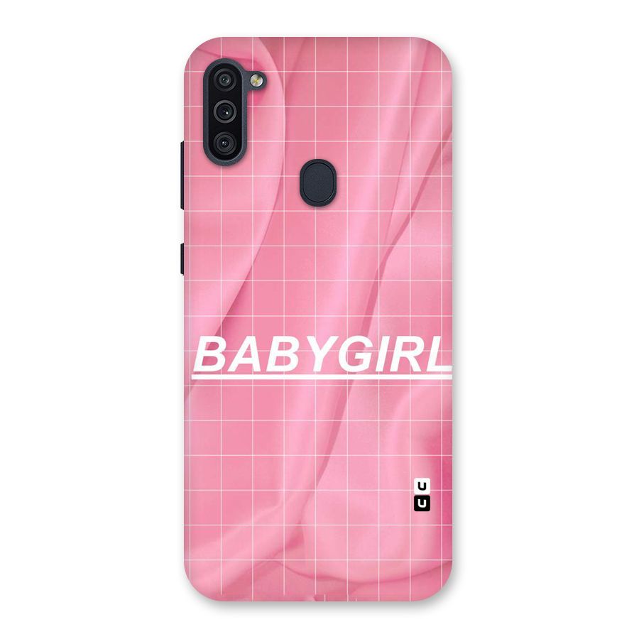 Baby Girl Check Back Case for Galaxy M11