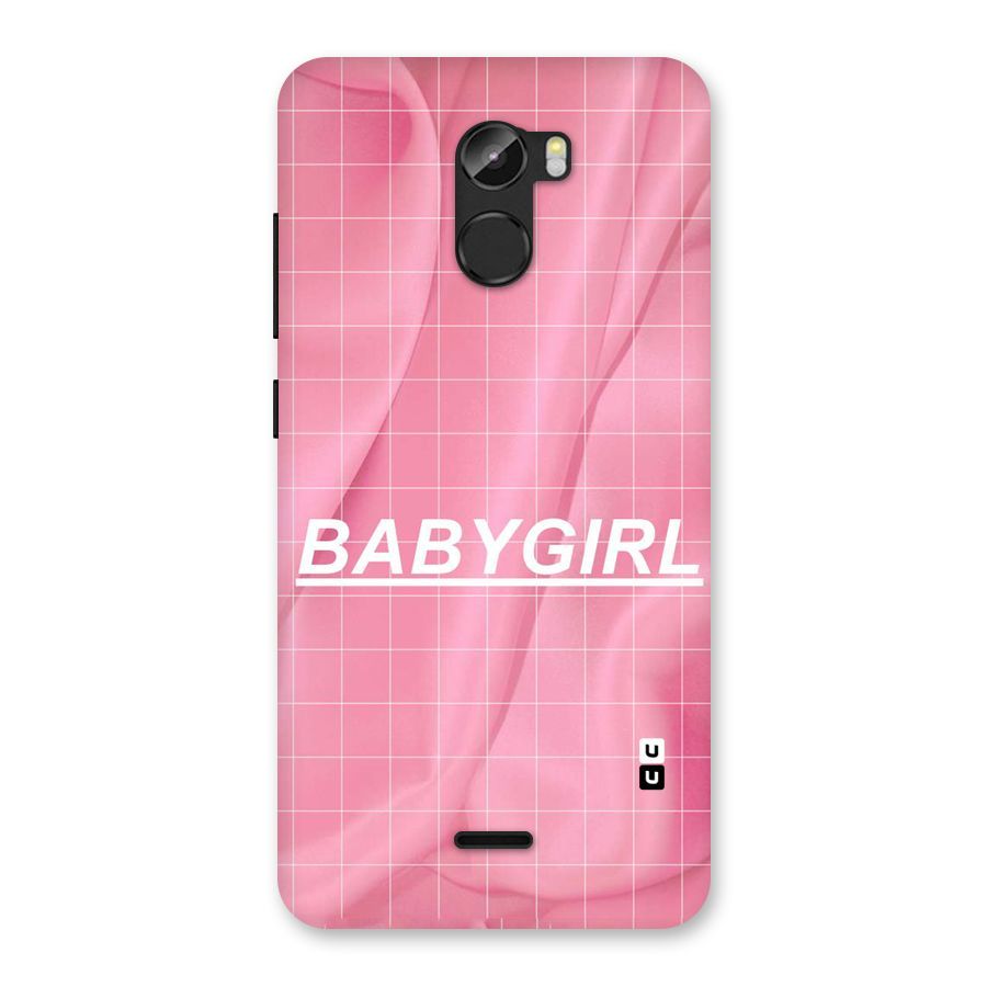 Baby Girl Check Back Case for Gionee X1