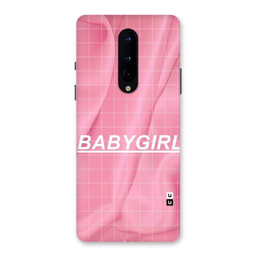Baby Girl Check Back Case for OnePlus 8