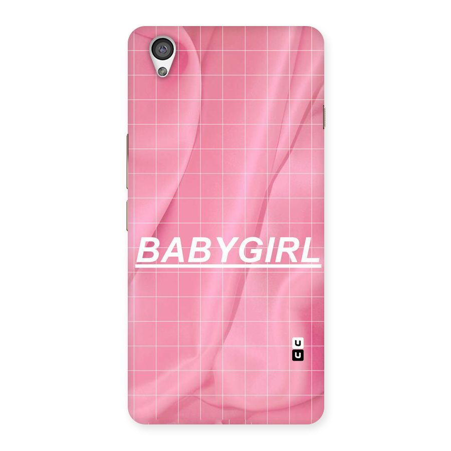 Baby Girl Check Back Case for OnePlus X