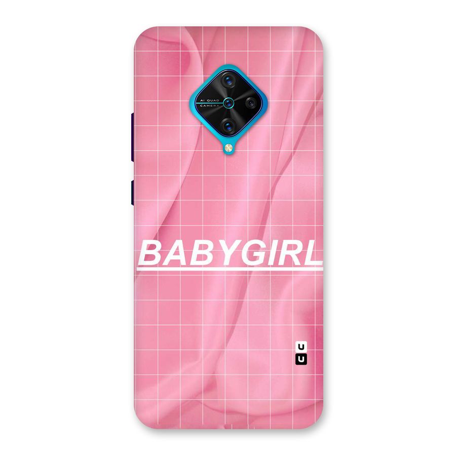 Baby Girl Check Back Case for Vivo S1 Pro