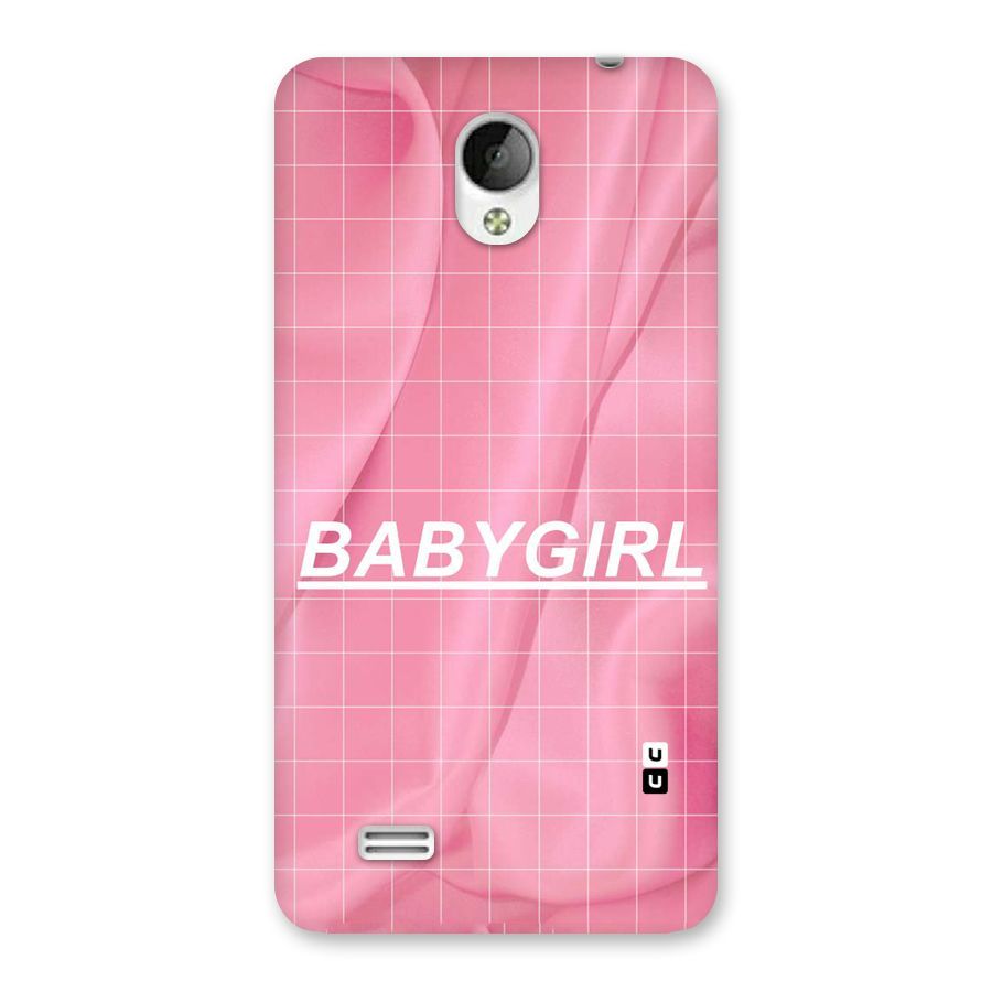 Baby Girl Check Back Case for Vivo Y21