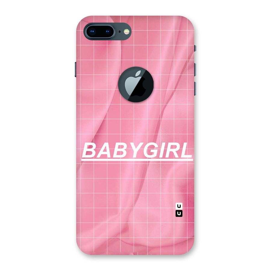 Baby Girl Check Back Case for iPhone 7 Plus Logo Cut