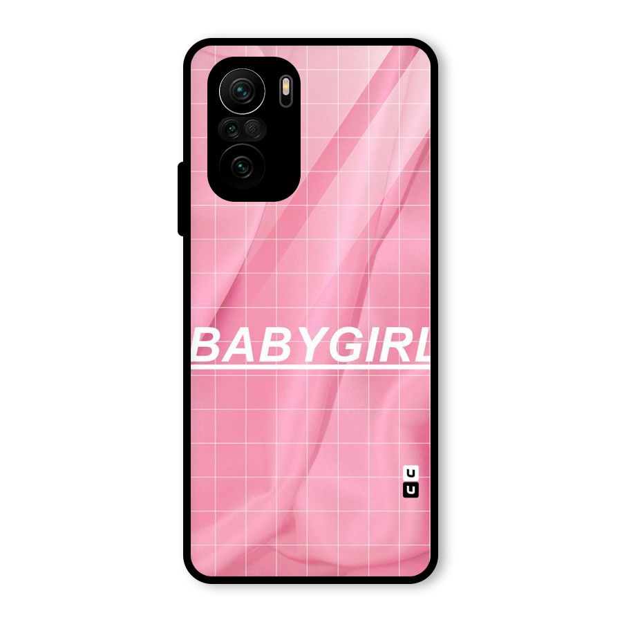 Baby Girl Check Glass Back Case for Mi 11X Pro