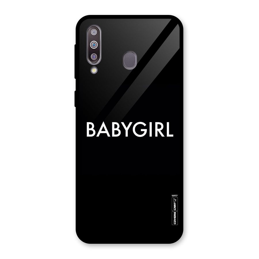 Baby Girl Glass Back Case for Galaxy M30