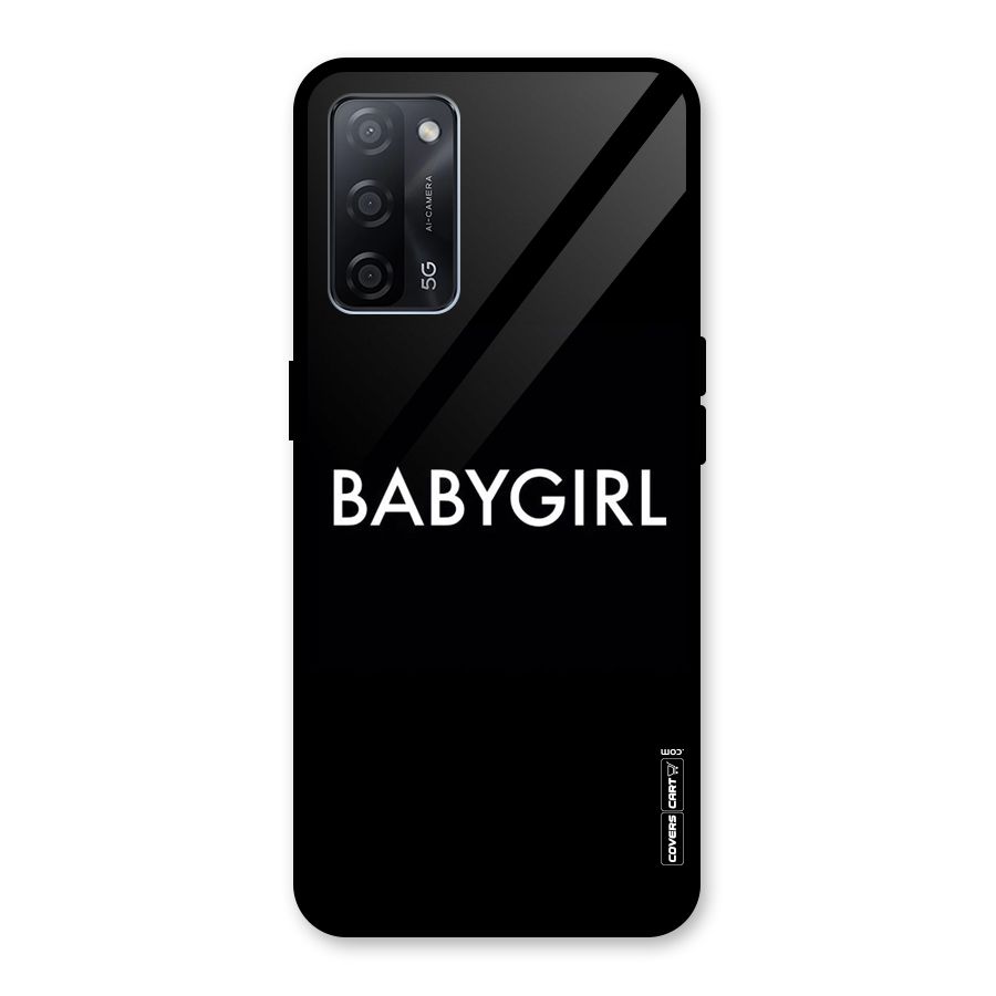 Baby Girl Glass Back Case for Oppo A53s 5G