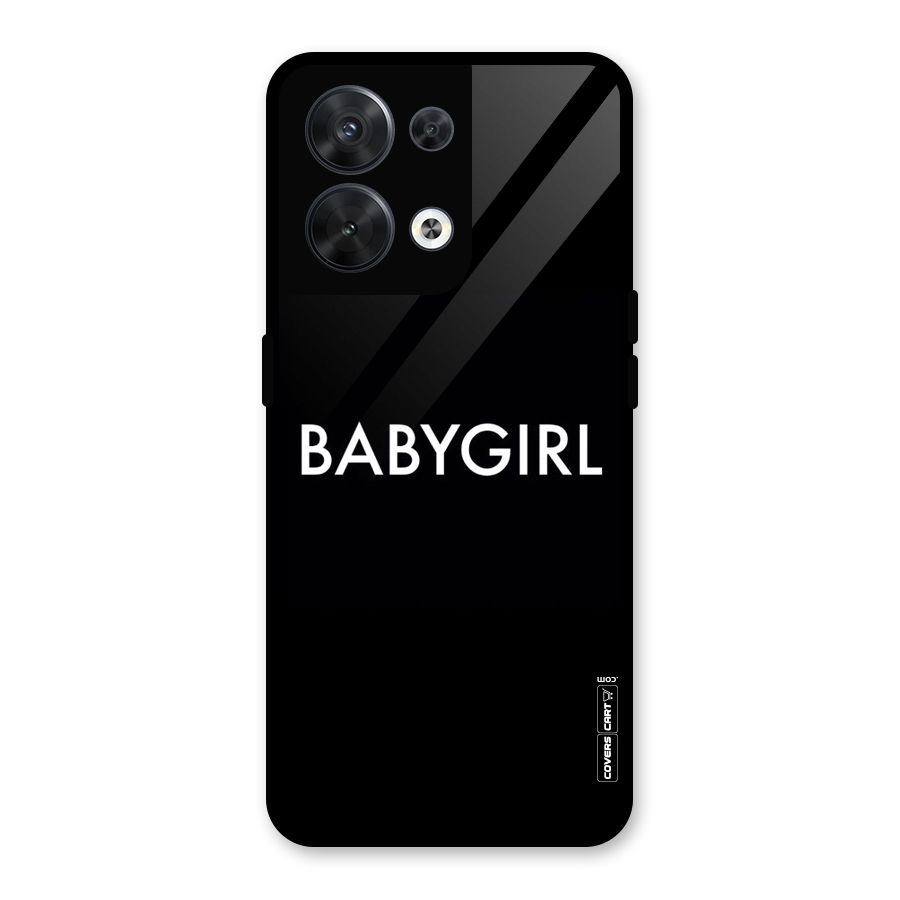 Baby Girl Glass Back Case for Oppo Reno8 5G