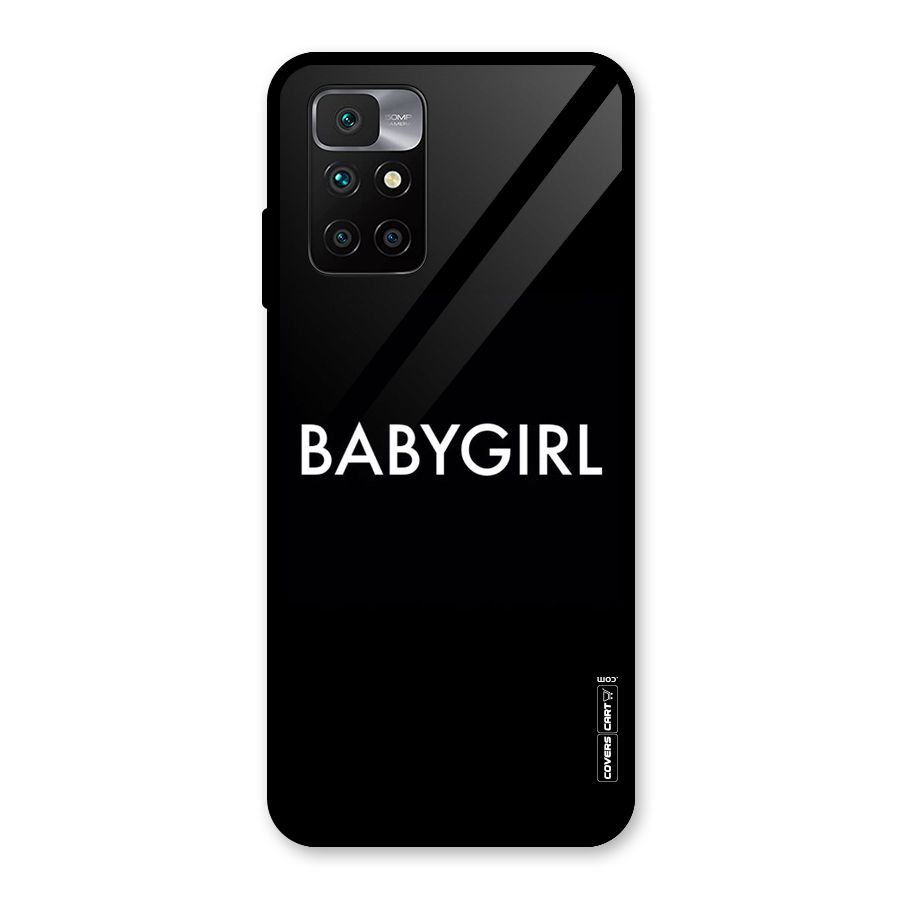Baby Girl Glass Back Case for Redmi 10 Prime