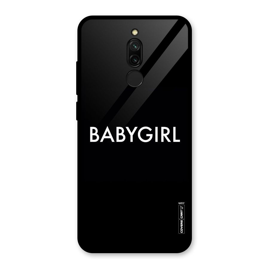 Baby Girl Glass Back Case for Redmi 8