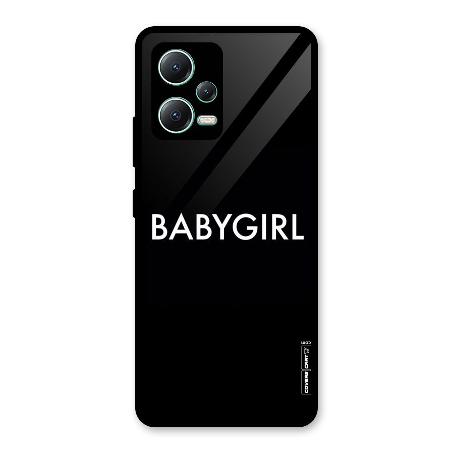 Baby Girl Glass Back Case for Redmi Note 12 5G